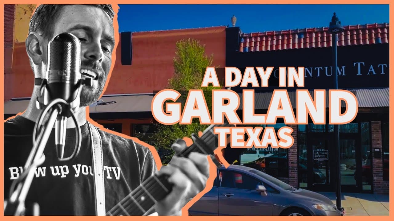 City of Garland, Texas Tour: Exploring Downtown & Audio Dallas Recording Studio